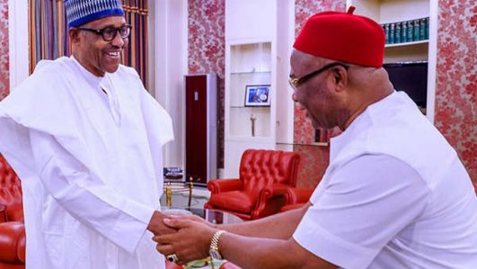 President-Buhari-and-Senator-Hope-Uzodinma-531x299